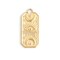18K Gold PVD Stainless Steel Rectangle Mystical Symbol Charm - DIY Charm Necklace Charms